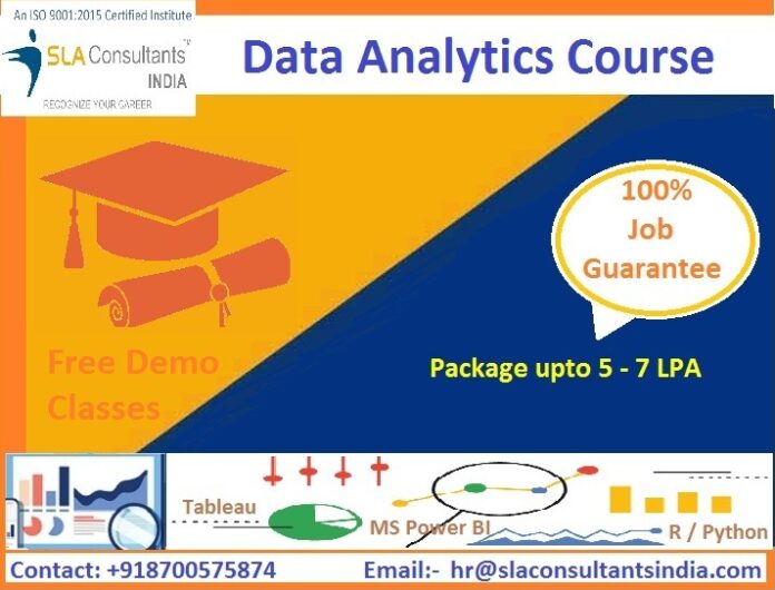 Top Data Analytics Course in Delhi, 110096. Best Online Live Data Analyst Training in Chennai by IIT Faculty , [ 100% Job in MNC] Dussehra to Diwali Offer’24, Learn Advanced Excel, SQL, Tableau, Power BI, Python Data Science and R Program, Top Training Center in Delhi NCR – SLA Consultants India