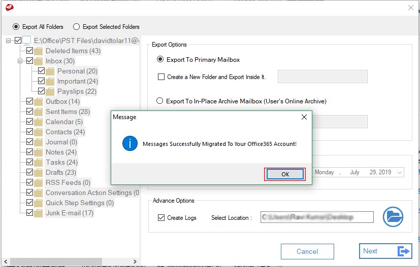 MailsDaddy PST to Office 365 Migration Tool